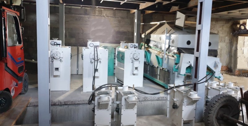 3TPH Lentil and Peas Cleaning and Peeling Line Delivered to Russia